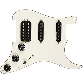 Fender Pickguard Pickguard Strat Shawbucker Bridge/Gen4 Silex Sans Bruit – H/S/S – Blanc 992347509 - Les Beatles, Paul McCartney, John Lennon, RIngo Starr, George Harrison