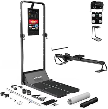 Speediance Gym Monster 2S & AeroRow Rowing Bench & Gym Accessories Organizer & Smart Body Fat Scale & Weight Lifting Belt Bundle