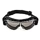 evomosa Motorradbrille PU Leder Sonnenbrillen Sportbrille Retro Radbrille für ATV Bike Motocross Brille Schutzbrille (Schwarze A)
