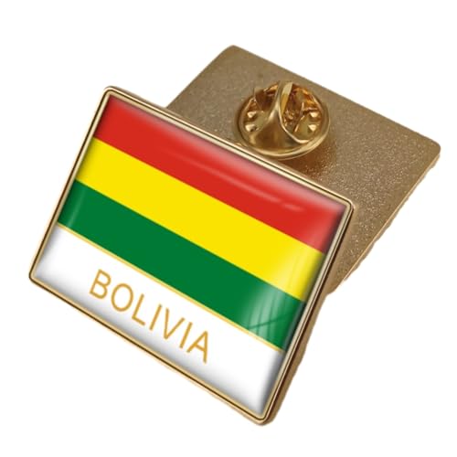 Broche insigne drapeau Bolivie pour personnaliser vos sacs et vestes