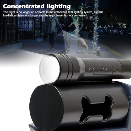 Doppelleine für 2 Hunde - Flexible Einziehbare Hundeleine Mit LED Licht, 3m, Ausziehbar Mit Bequemem Ergonomischem Griff, Rolleine (Rot)