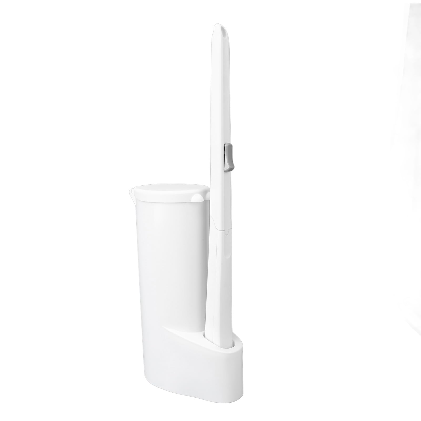 Spazzola per la pulizia della toilette monouso, 16 pezzi Liquido detergente con testa a fungo, manico lungo igienico, Scopino monouso per lavabo per bagno