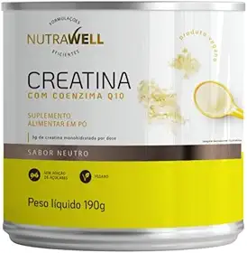 Creatina Monohidratada com Q10 Nutrawell, 187g