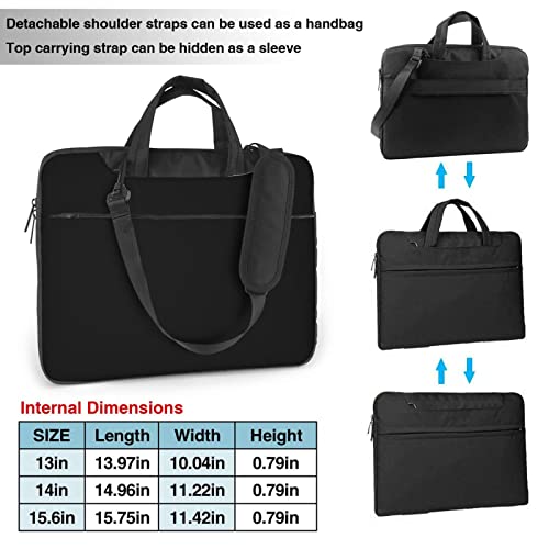Bolsa para laptop negra 15.6 pulgadas impermeable miniatura 3