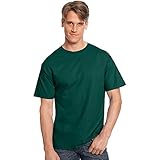 Hanes Premium Tagless T's in Deep Forest Green - Large