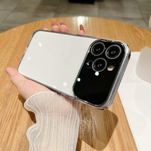 Coque rigide en verre iPhone 12 Pro Max étui protection objectif anti-poussière noir