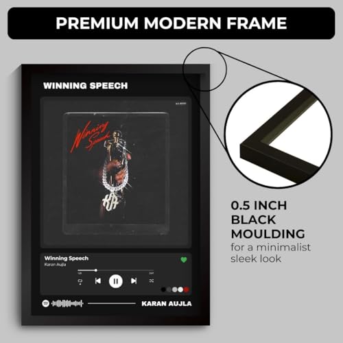 Image of Karan Aujla Posters | Framed A4 Sized (31 x 23 cm) | Karan Aujla's Making Memories, Street Dreams, Four Me & more for Wall, Bedroom, Living room | Light Minimalist | Double Tape Included Visit the Funk You Store Store (F 132)