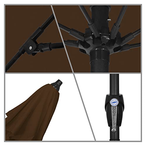 California Umbrella Ata908117-F71 Patio Umbrella, 9' Round, Teak #TOP2