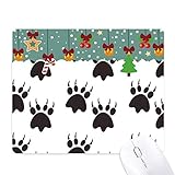 Material: En caoutchouc la griffe animale, protect des animaux, silhouette simple dessin tapis de souris en jeu - office mat noël