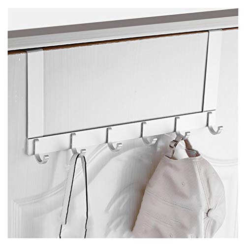 Percheros Pared Gancho de Puerta Perforación Libre Estante de Almacenamiento Colgando Toallero Organizador Colgador de Puerta Baño Dormitorio for Colgar Toallas de Abrigo Perchero para Ropa(Silver-2)