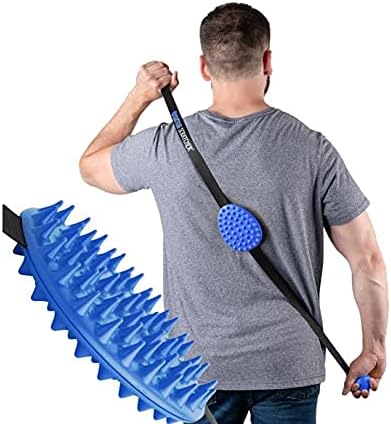 Original Cactus Back Scratcher, Back Scratcher with 2 Sides Featuring Aggressive and Soft Spikes, Great for The Mobility Impaired and Hard-to-Reach Places, Makes an Awesome After-Surgery Gift (Blue)