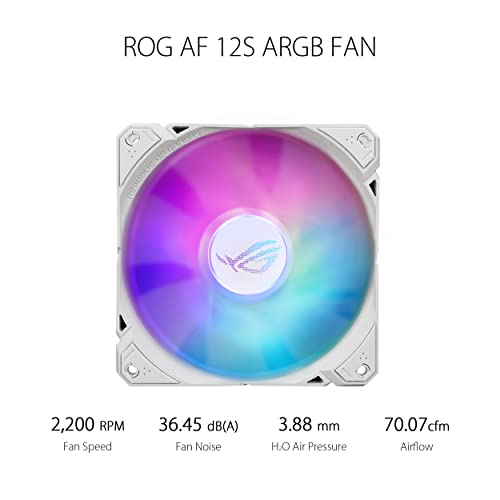 Image of ASUS ROG RYUO III 240 ARGB White Edition All-in-one AIO Liquid CPU Cooler 240mm Radiator, Asetek 8th gen Pump Solution, Anime Matrix LED Display and ROG AF 12S ARGB Fan.
