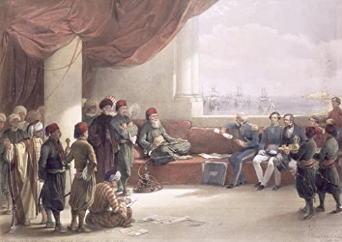 Toile Entretien avec le vice-roi d'Égypte David Roberts de qualité musée