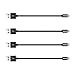 4 Short USB Type C Cables (9in/23cm) COSOOS Nylon Braided Fast Charging Syncing Cables,Charger Cords for Samsung Galaxy S9 S8 Note 8,Nexus 6P 5X,Google Pixel,LG G5 G6,Charging Station,Power Bank-Black