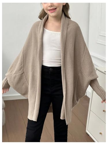 SOLY HUX Girl's Oversized Cardigan Open Front Long Sleeve Sweater Outerwear Fall Clothes2