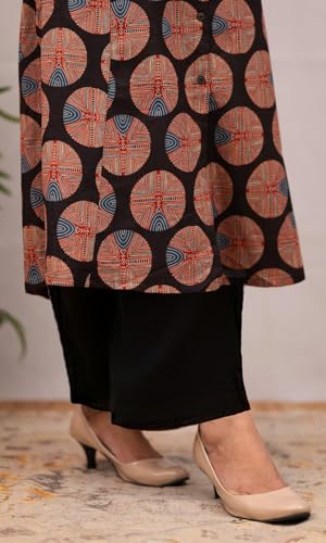 Image of Sun Fashion And Lifestyle Kurta Sets for Women | Kurta Sets | Co-Ord Set for Women Ethnic | Women's Rayon Straight Printed Kurta with Solid Pant (KP51 Red)