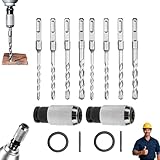 Bohrhammer-Adapter mit Schlagbohrer-Set, Neuer Bohrhammer-zu-Bohrmaschine-Konverter 2026, Schnellwechsel-Adapter-Konverter, elektrisches Verlängerungswerkzeug-Set (2PCS)