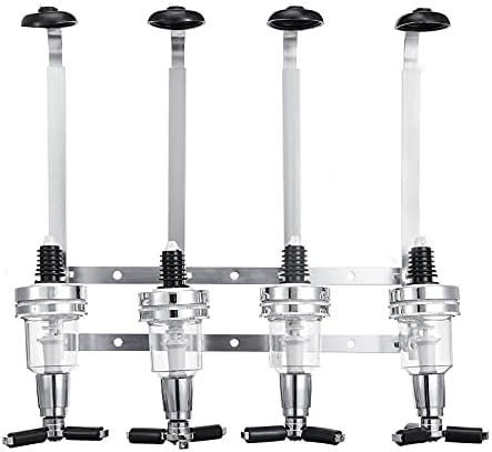 Youyijia 6-fach Schnapsspender - Wandhalterung Für Spirituosenflaschen 30ml Pro Portion