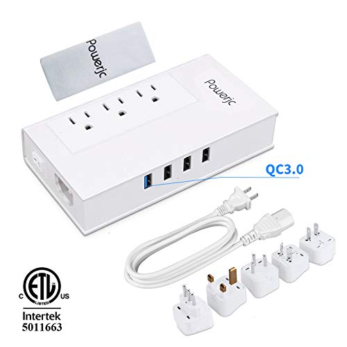 Powerjc Travel Voltage Converter Power Adapter Step Down 220V to 110V 1875W