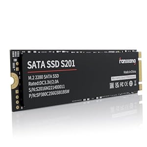 fanxiang S201 M.2 SATA SSD Interne Festplatte M.2 2280 SATA III, 550MB/s Lesen, 420MB/s Schreiben, mit SLC Cache und TLC 3D-NAND, ideal für Notebook, Ultrabook und Tragbare Geräte (128GB)
