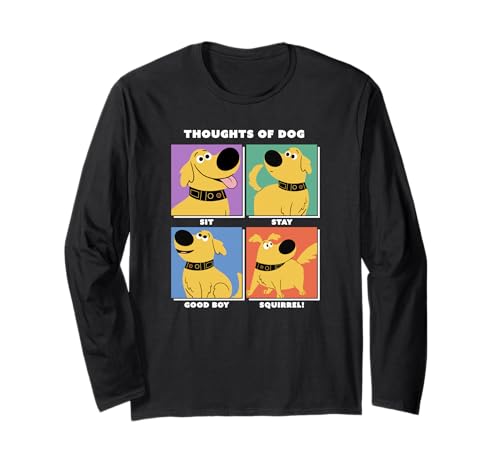 T-shirt Disney Pixar Là-haut Dug à manches longues pour adulte