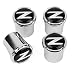 HEM HIGH-END MOTORSPORTS Chrome Tire Valve Stem Caps for Nissan 350z & Nissan 370z, Z Logo, Made in USA