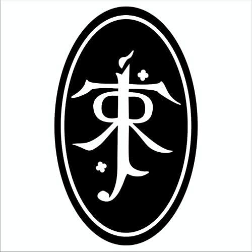 J. R. R. Tolkien Hobbit Lord of The Rings Author CCI Decal Vinyl Sticker|Cars Trucks Vans Walls Laptop|Black|5.5 x 3.25 in|CCI2053