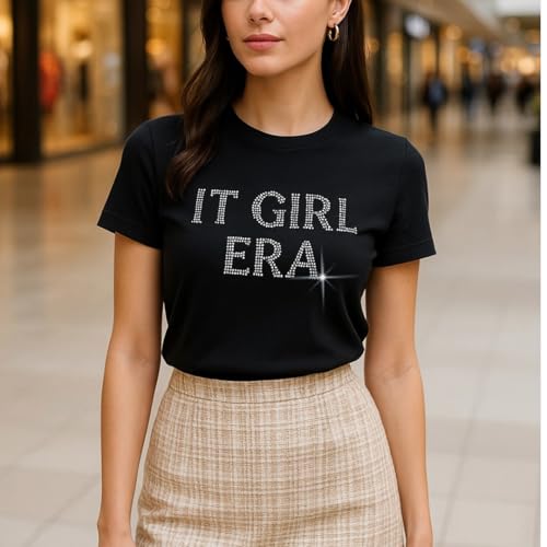 Custom Rhinestone Bling T-Shirt for Women – Personalized Crystal Crew Neck Top with Custom Words – Bedazzled Sparkle Shirt, Glitter Tee, Short Sleeve Bling Shirt for Birthday, Bride, Bachelorette2