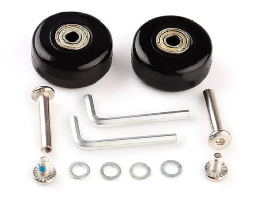 F-ber Suitcase Luggage Wheels Replacement Kit OD40/45/50/54/60/64mm Wheels ABEC 608zz Skate Inline Outdoor Skate Replacement Wheels Multiple Sizes, Set of (2) Wheels