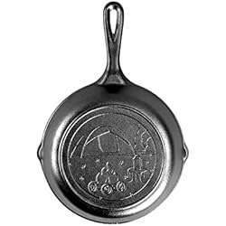 Lodge Hierro fundido Wanderlust Series, sartén para tienda de campaña, 8 pulgadas