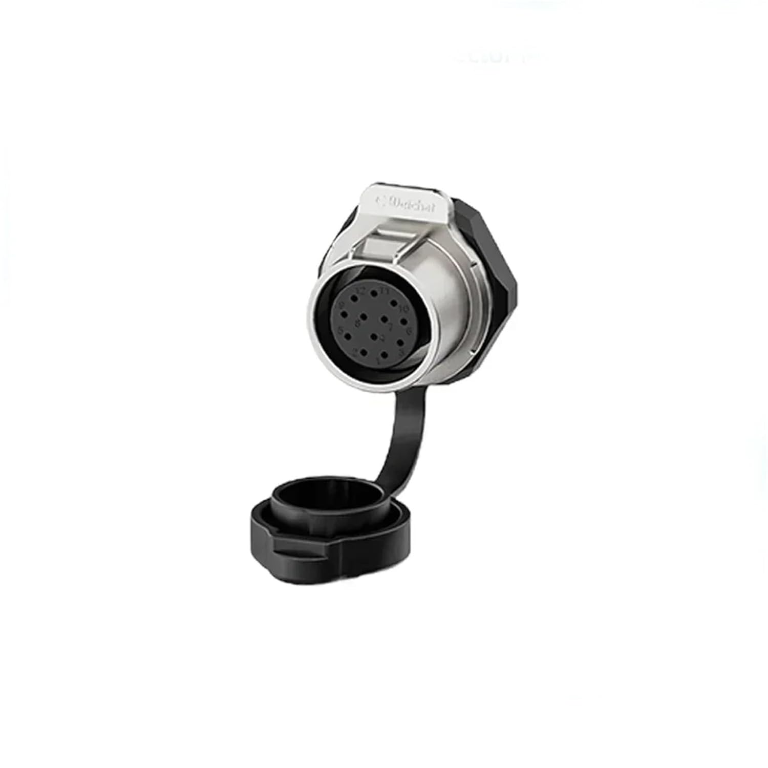 EW-LP20 Industrial M20 2 3 4 5 7 9 12 Pin Waterproof IP68 Electronic Connector Wire to Board Male Female Socket Solar Panel(12 Pin Female Socket)