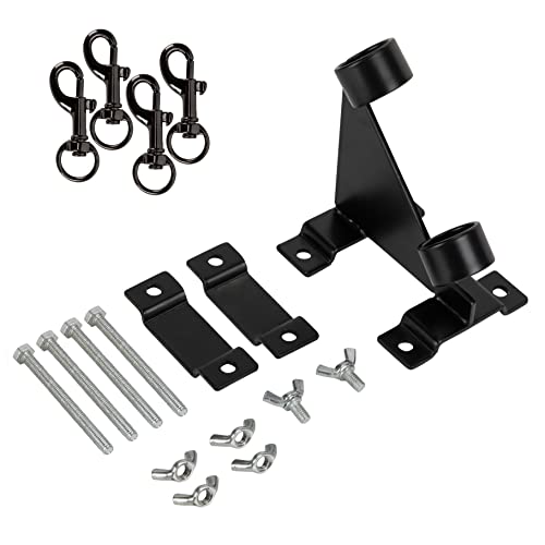 Nunezro – Flag Pole Bracket For Railing – Mount Kit For Balcony Outside House – Metal Flagpole Holder - Outdoor Mounting On Round Or Square Post Or Stand In Garden – Steel Clamp For Truck Or Boat #TOP1