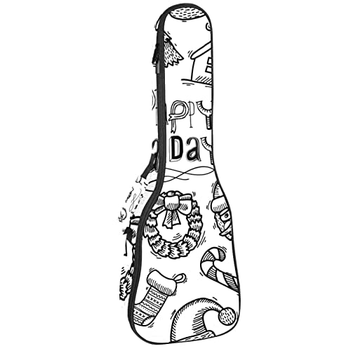 Sac de rangement pour ukulélé soprano illustré pour voyager en musique
