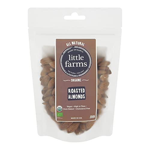 Little Farms Organic Roasted/Baked Almonds 200g (1 pack)