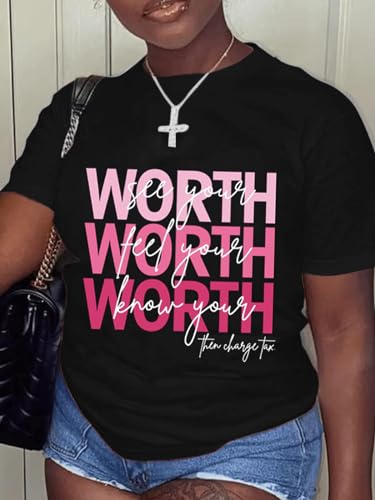 Women's Graphic T Shirts Casual Funny Printed Short Sleeve Undershirts Crewneck Summer Shirts for Women2