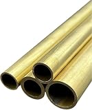 LIRHIQYGF 32 mm Messingrohr Rund – 500 mm Länge, Wandstärke 1/1,5/2 / 3 mm wählbar, hochfeste gerade Präzisionsrohr Leitungen für Heimwerker und Modellbau, 32 * 2mm, 32 * 2mm