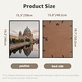 Giftgarden Aluminiowa rama 40x50, czarna ramka na zdjęcia 50x40, idealna do kadrowania krajobrazów, portretów, dzieł sztuki i zdjęć, idealny wybór do przestrzeni artystycznych, biur i domu