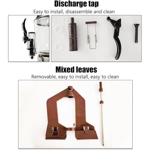 Elektrische kommerzielle kommerzielle Heißgetränkeautomat, 5L heiße Schokolade Heißgetränkmaschine, automatische Rührfunktion, 0~90℃ Temperatur einstellbar, abnehmbare Tropfschale, für heiße