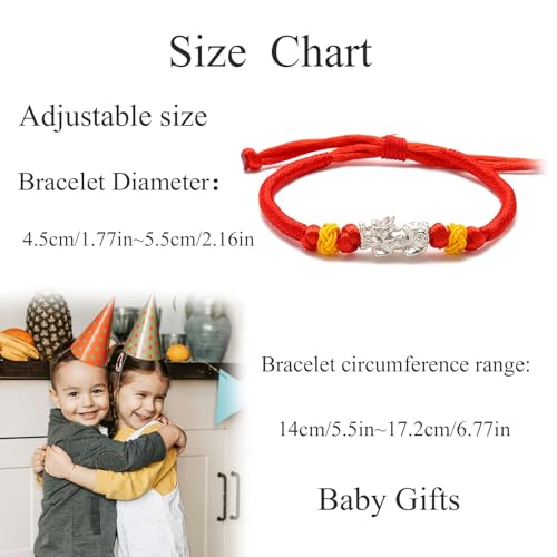 Image of Amulet for Children Red Bracelet for baby Birthday Gifts for grandsons and granddaughters