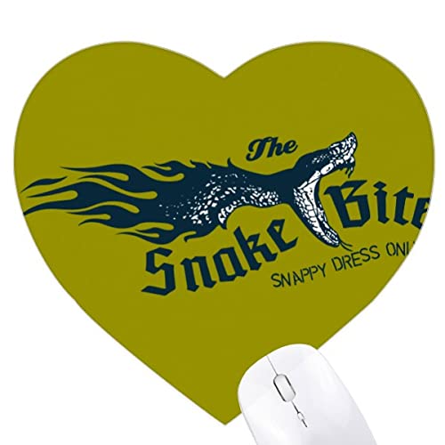Tapis de souris serpent idée cadeau originale en forme de cœur pour passionnés de design original