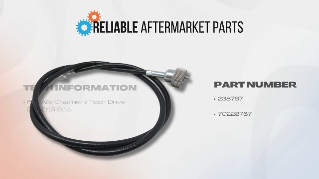 Amazon.com: 238767 47in Rubber Sheath Tachometer Cable Fits Allis