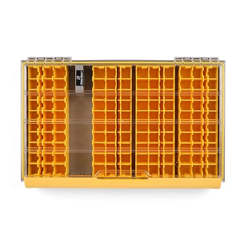 Image of Plano EDGE 3700 Hard Minnow Box, Stores 30-50 Fishing Baits, with Rust-Preventive Rustricor, Dri-Loc Watertight Seal, WaterWick, Transparent DuraView Lid, Storage for Hard Bait and Lures