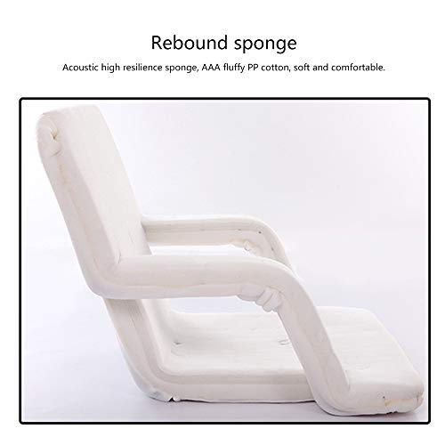 Fauteuil de sol pour baie vitrée pliable et ajustable jaune - 7