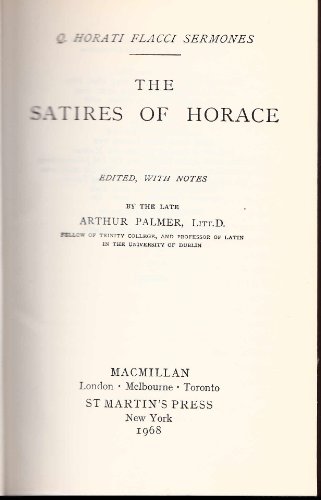 Horace's Satires and Epistles 0393044793 Book Cover