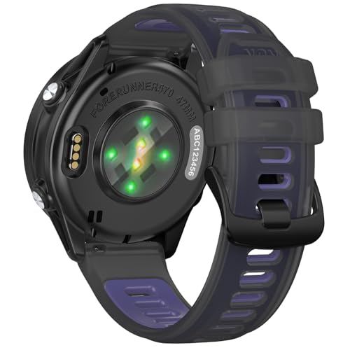 Garmin Forerunner 570 47mm/Forerunner 265/Forerunner 255/Venu 3/Venu 2/Vivoactive 4�ɑΉ� 22mm �N�C�b�N�����[�X�X�|�[�c�o���h �j�����p �t�@���g���p�[�v��