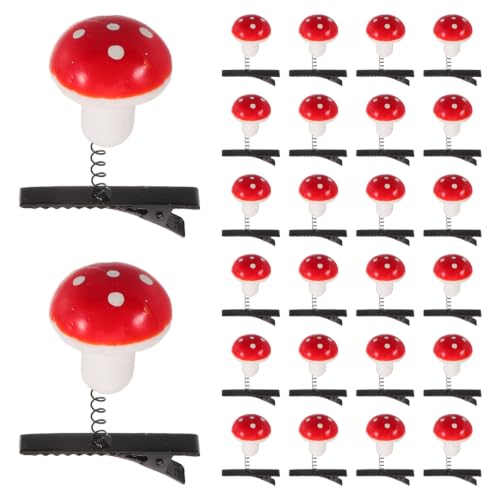 Pinzas para el cabello con forma de seta que no se deslizan del pelo