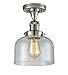 Innovations 517-1CH-PN-G74 1 Light Semi-Flush Mount, Polished Nickel