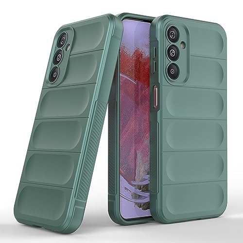 Zapcase Back Case Cover for Samsung Galaxy M34 5G | Compatible for Samsung Galaxy M34 5G Back Cover | Liquid Silicon Magic Case with Camera Protection | Dark Green