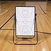 LivialyCity Basketball Magnetic Board with Markers Eraser Double-Sided Whiteboards Multi-Purpose Magnet Strategic Board for Basketball Soccer Volleyball Coaches