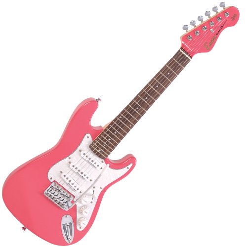 Encore E375PK Guitare électrique Junior Rose - Les Beatles, Paul McCartney, John Lennon, RIngo Starr, George Harrison Encore E375PK Guitare électrique Junior Rose – Image 5